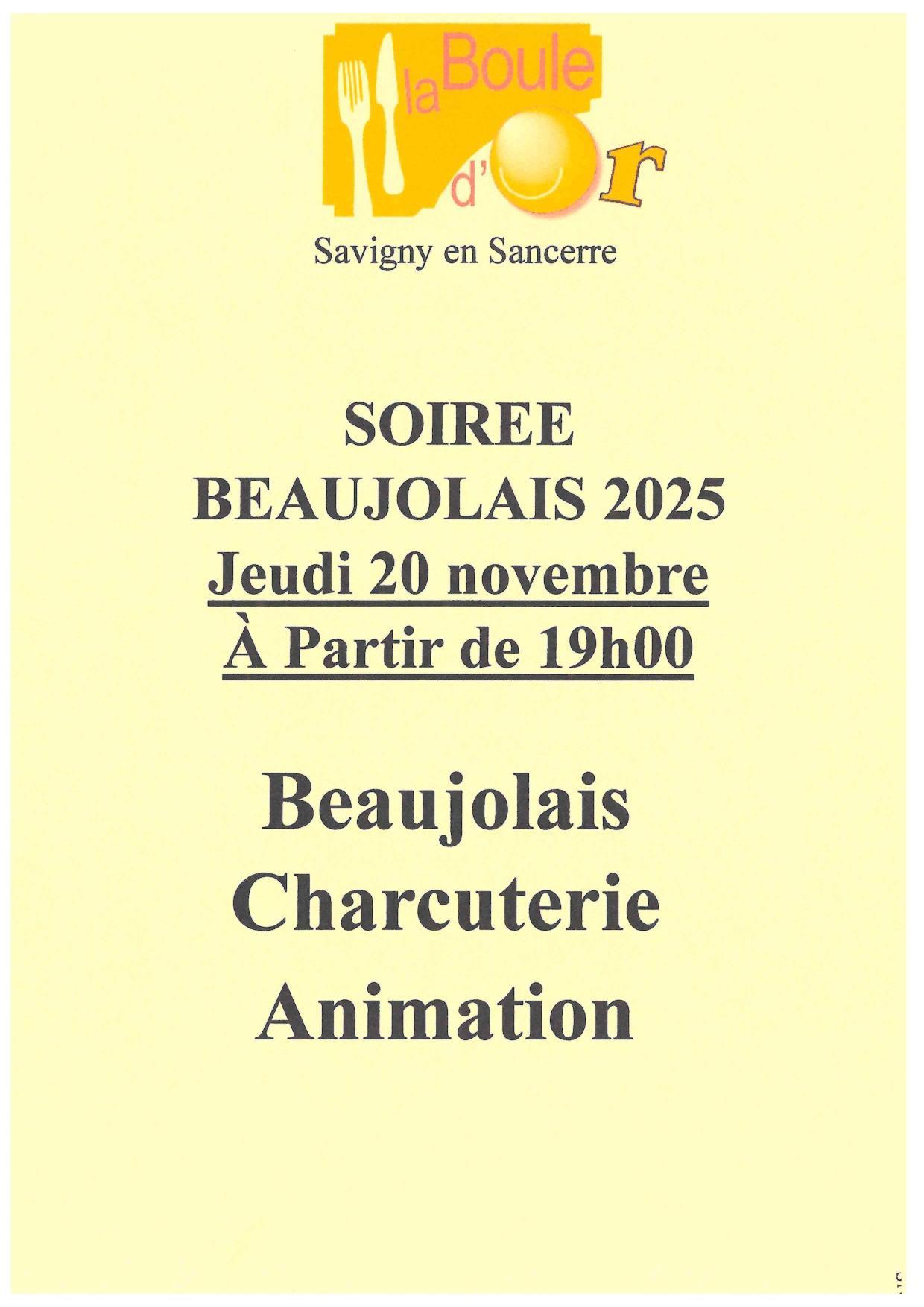 soir&eacute;e beaujolais