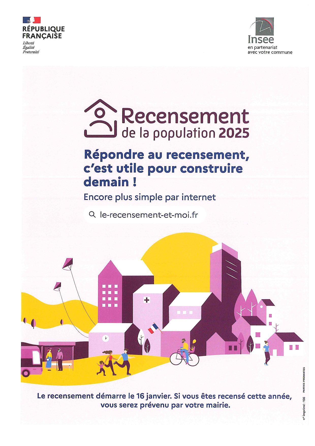 Recensement de la population 2025